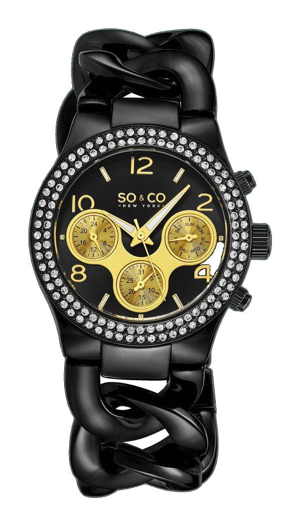 Chelsea-5013a.7 Black/Stainless Steel | Black Dial