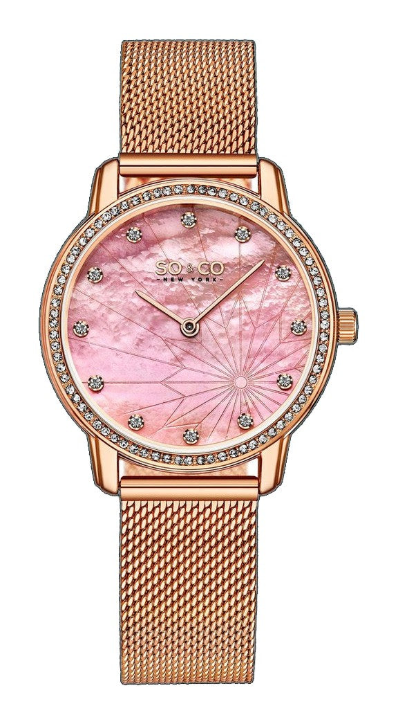 Chelsea-5586.3 Rose Gold/Stainless Steel | Salmon Dial