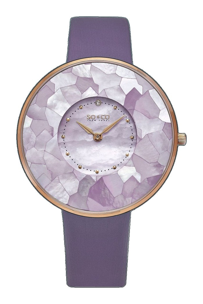 Chelsea Purple/Leather | Champagne Dial