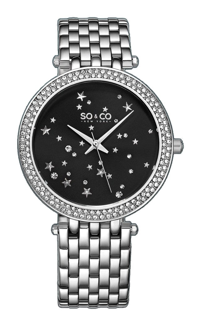 Chelsea-5576.1 Silver/Stainless Steel | Black Dial