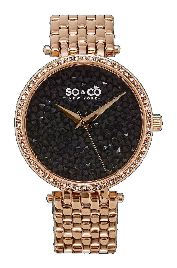 Chelsea-5080.4 Rose Gold/Stainless Steel | Black Dial