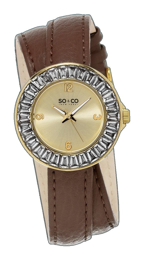 Chelsea Brown/Leather | Gold Dial