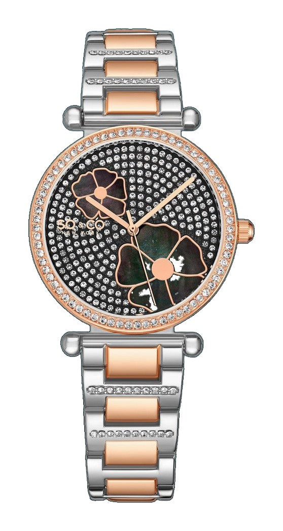 Madison-5582.3 Rose Gold/Stainless Steel | Black Dial