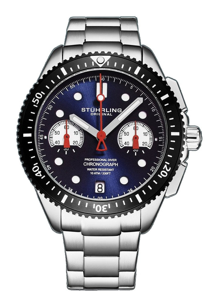 Monaco-4016.1 Silver/Stainless Steel | Blue Dial