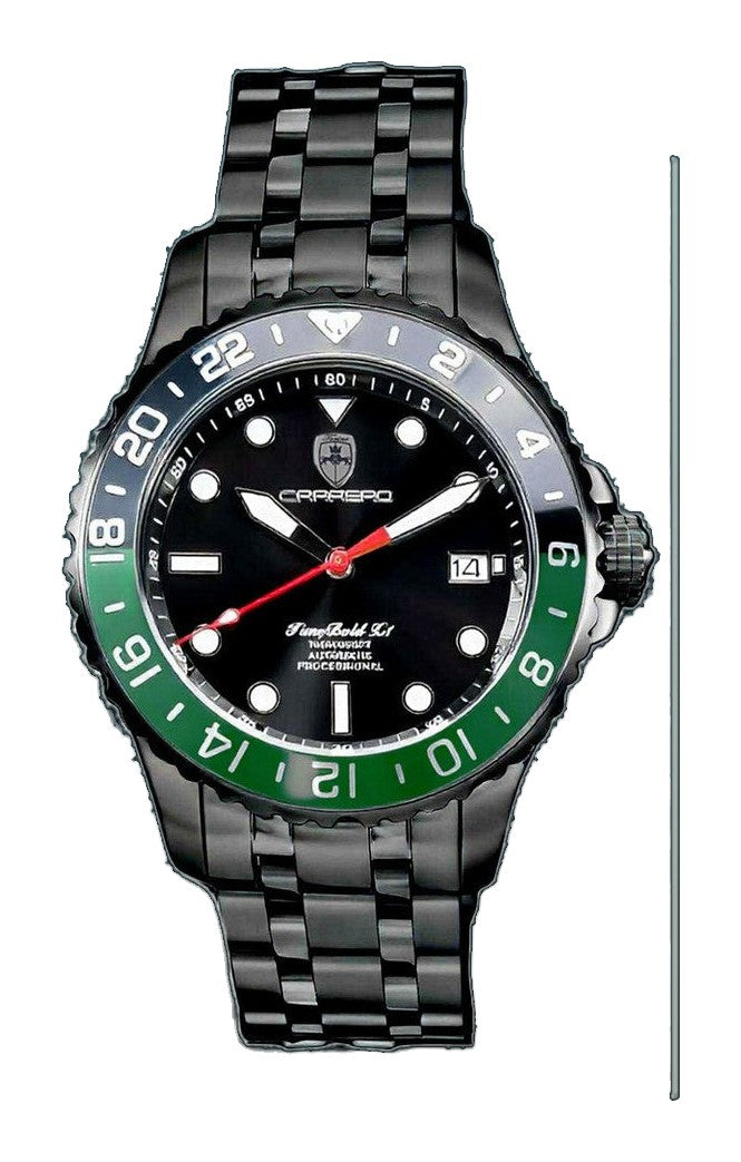 TIME BOLD- X3 GREEN/BLACK | Black Dial