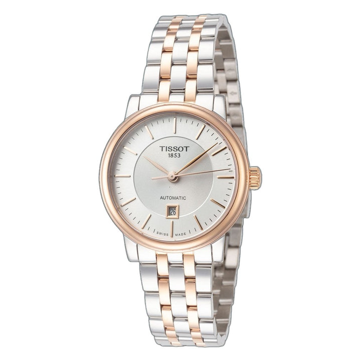 Carson 30mm / Silver / Silver and Rose Gold Silver Dial
