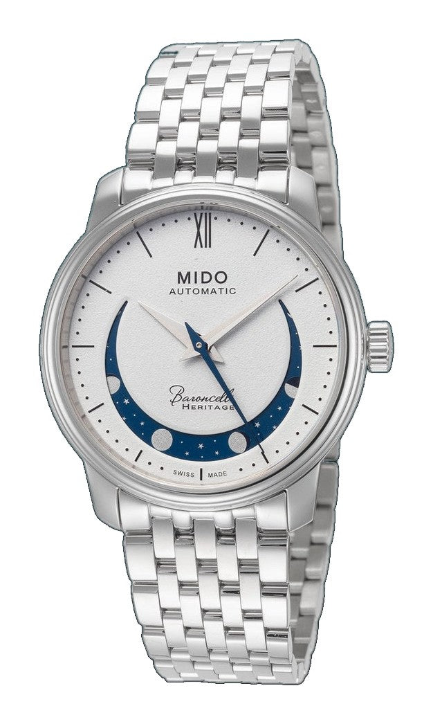 Smiling Moon 33mm / White / Silver | White Dial