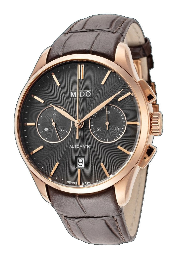 Belluna II 42mm / Black / Brown | Black Dial