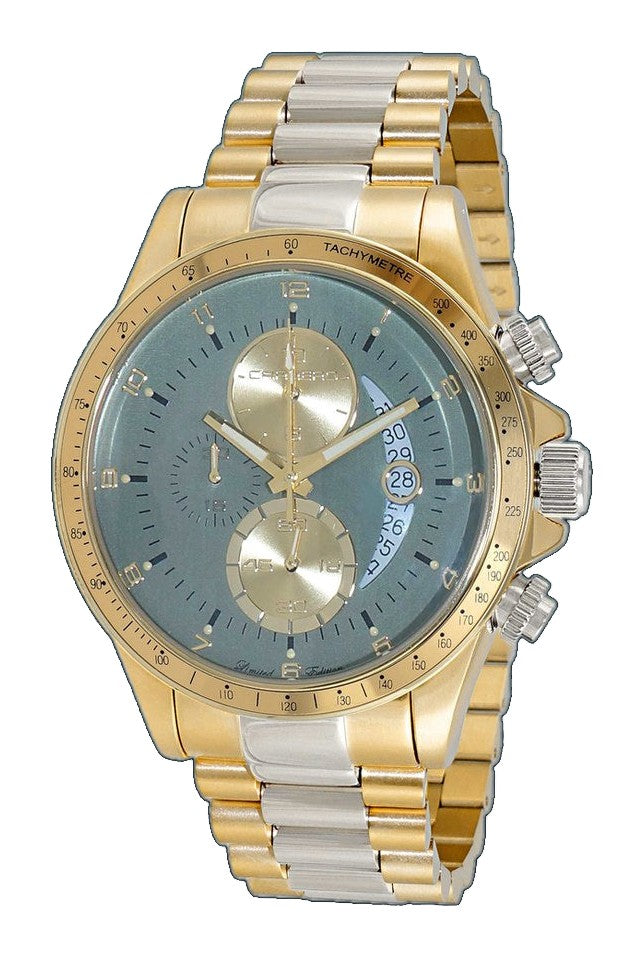 WINNER CIRCLE Teal Green/2-Tone Gold | Green Dial