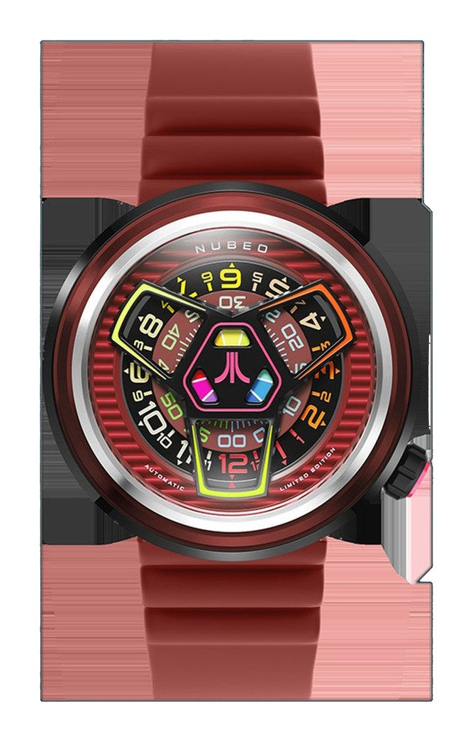 Ventana Automatic Atari Retro Gamer Limited Edition Red / Rubber Strap | Red Dial