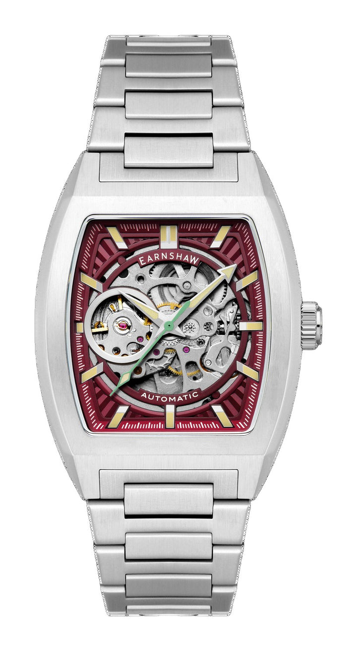 Heritage Wellington Skeleton Automatic Red / Stainless Steel | Red Dial