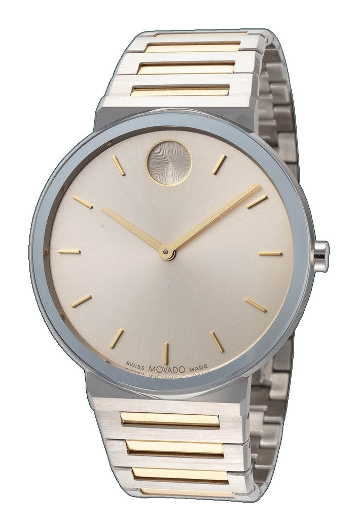 Bold 40mm / Taupe / Silver and Gold | Taupe Dial