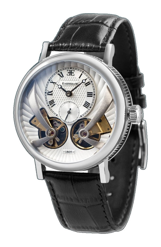 Thomas Earnshaw Beaufort Anatolia Automatic Silver / Leather | Silver Dial