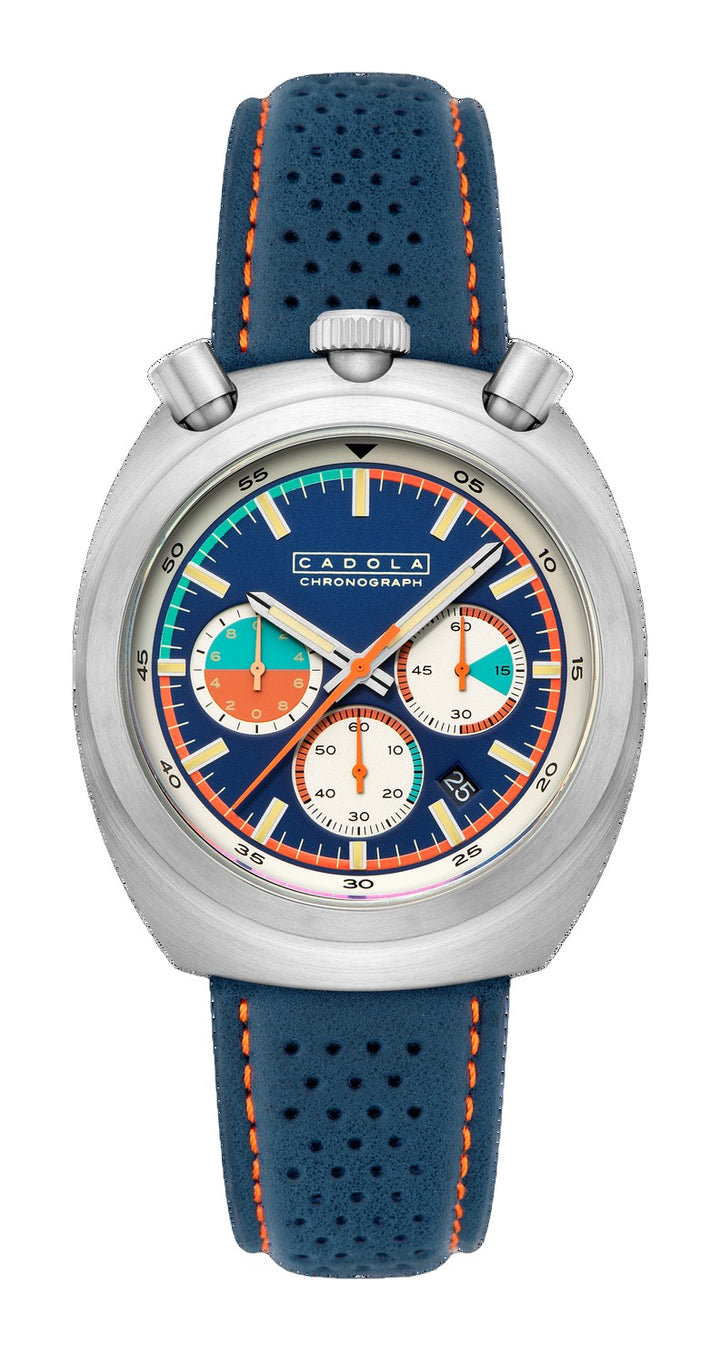 Testa Di Toro Chronograph Blue / Leather | Blue Dial