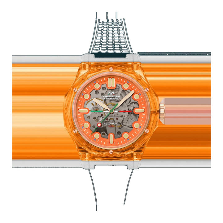 Ravello Automatic Orange / Silicone | Orange Dial