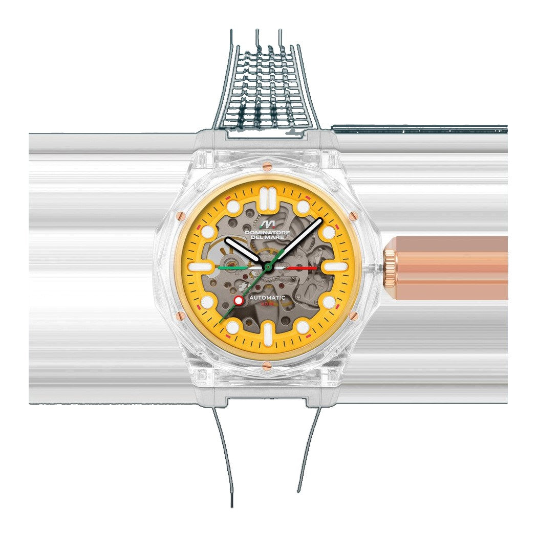 Ravello Automatic Yellow / Silicone | Yellow Dial