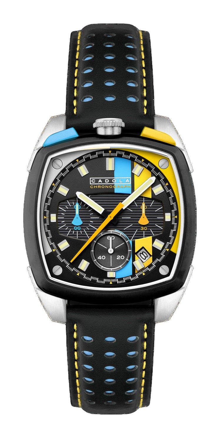 Taurus Chronograph Black / Genuine Leather | Black Dial