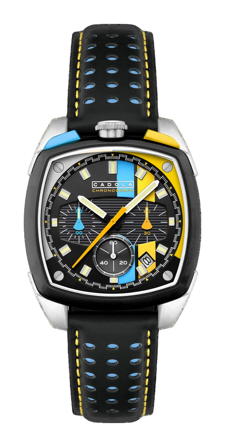 Taurus Chronograph Black / Genuine Leather | Black Dial