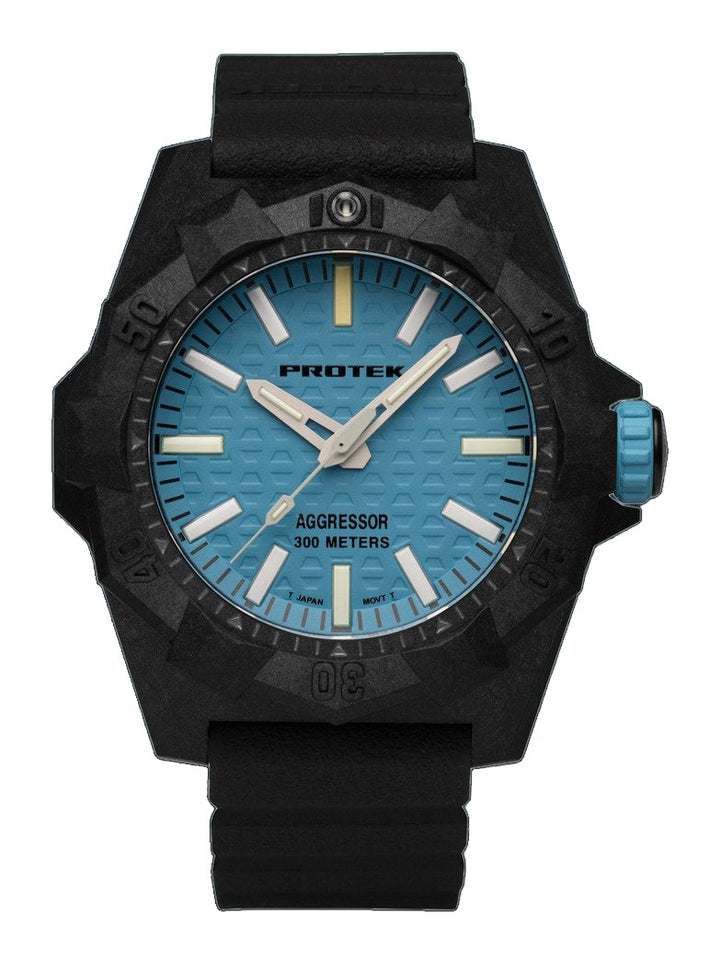 AGGRESSOR 4000 DIVE SERIES Carbon/Blue/Charcoal | Blue Dial