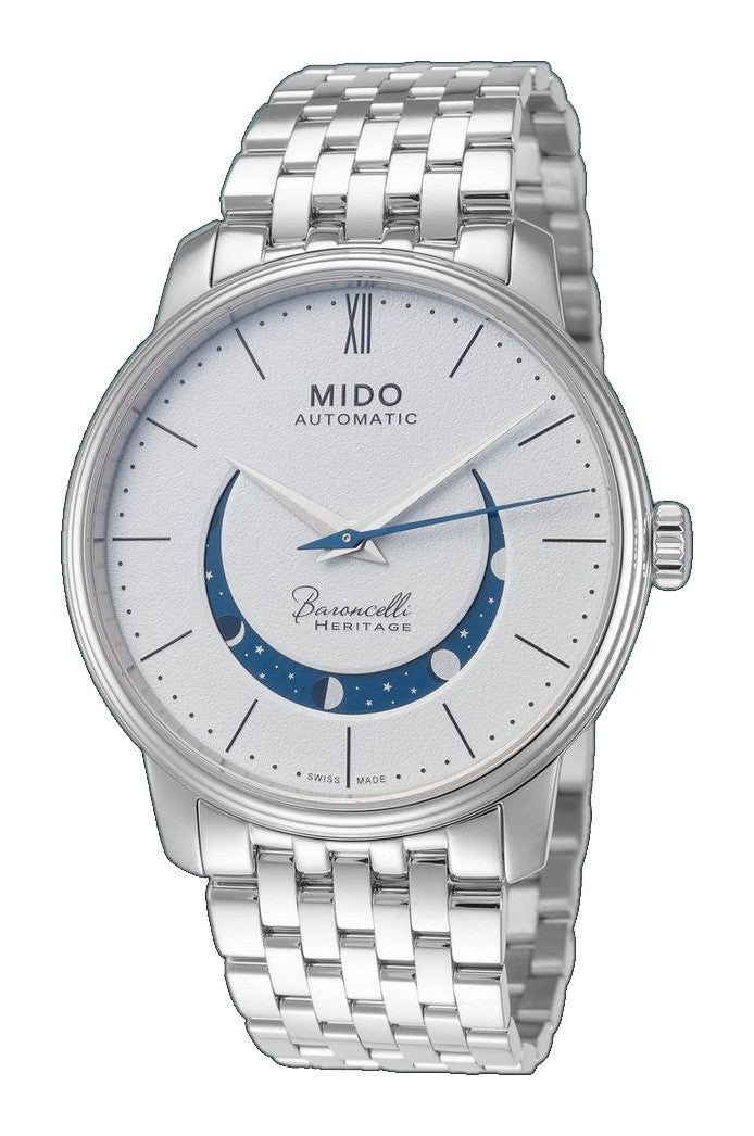 Mido 39mm / Silver / White | White Dial
