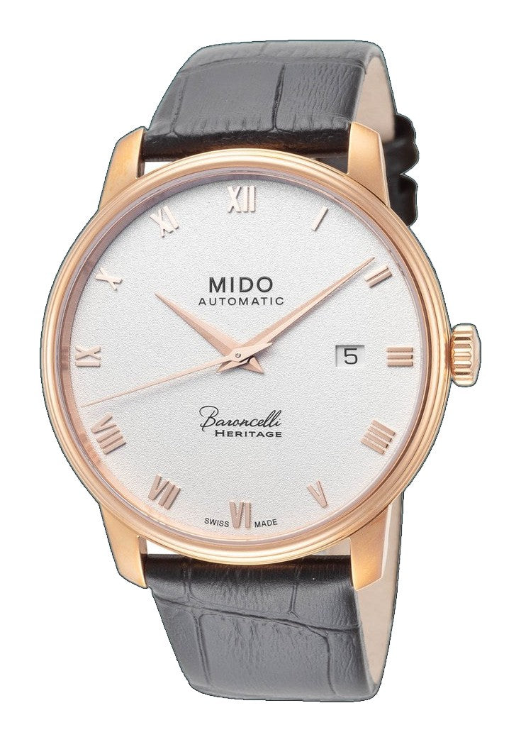Mido 39mm / Black / Silver | Silver Dial
