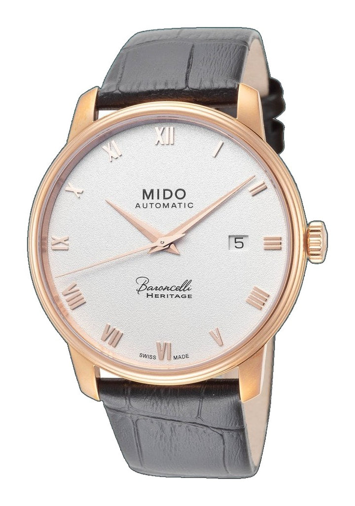 Mido 39mm / Black / Silver | Silver Dial