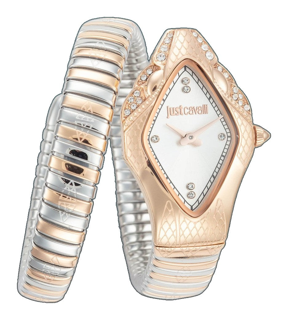 Snake 22mm / Silver / Silver and Rose Gold Silver Dial