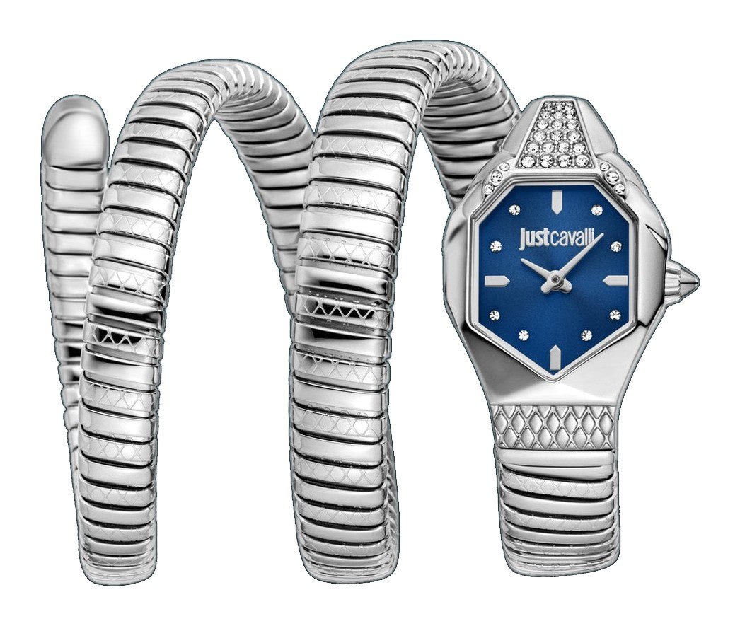 Snake 22mm / Dark Blue / Silver | Dark Blue Dial