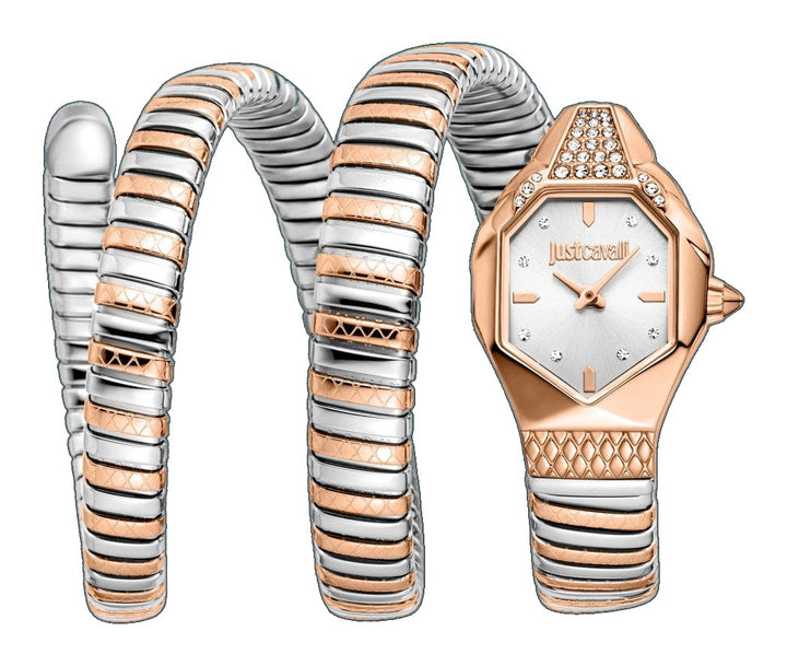 Snake 22mm / Silver / Silver and Rose Gold Silver Dial