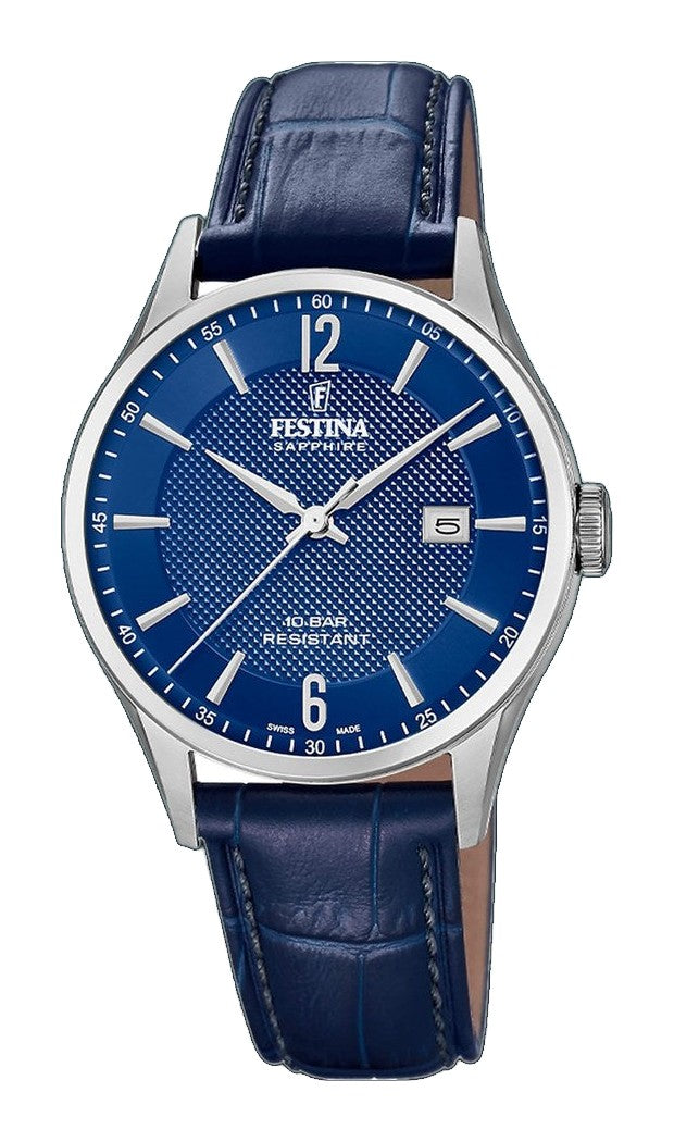 CLASSIC LEATHER Blue Dial