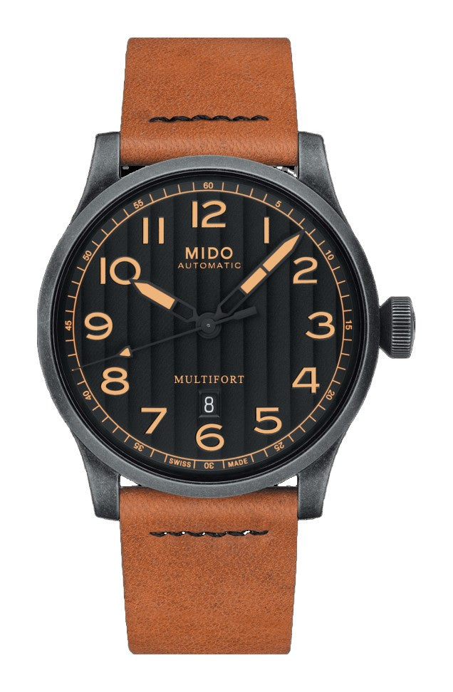 Multifort Leather | Black Dial