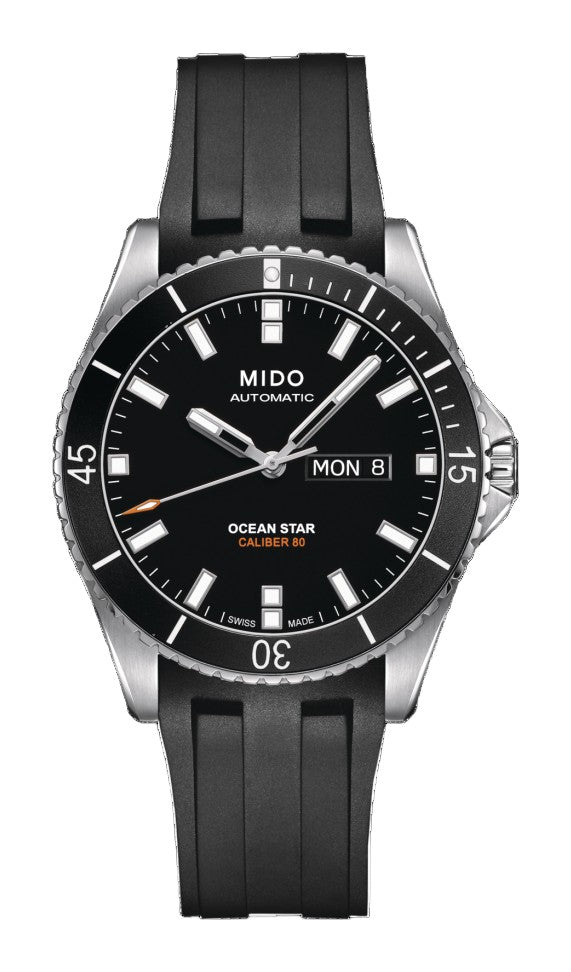 Ocean Star Black Rubber | Anthracite Dial