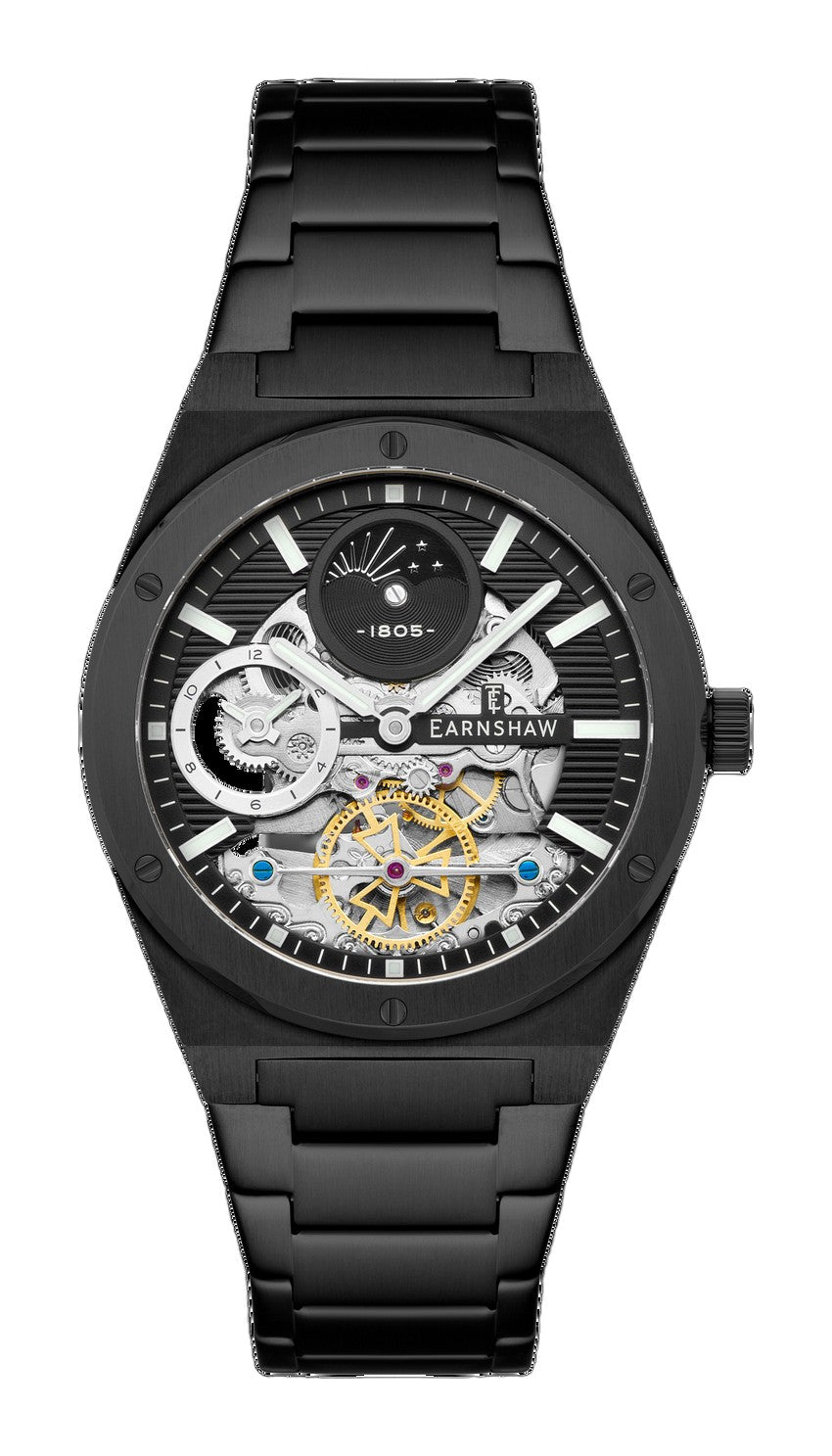 Drake Dual Time Automatic Black / Stainless Steel | Black Dial