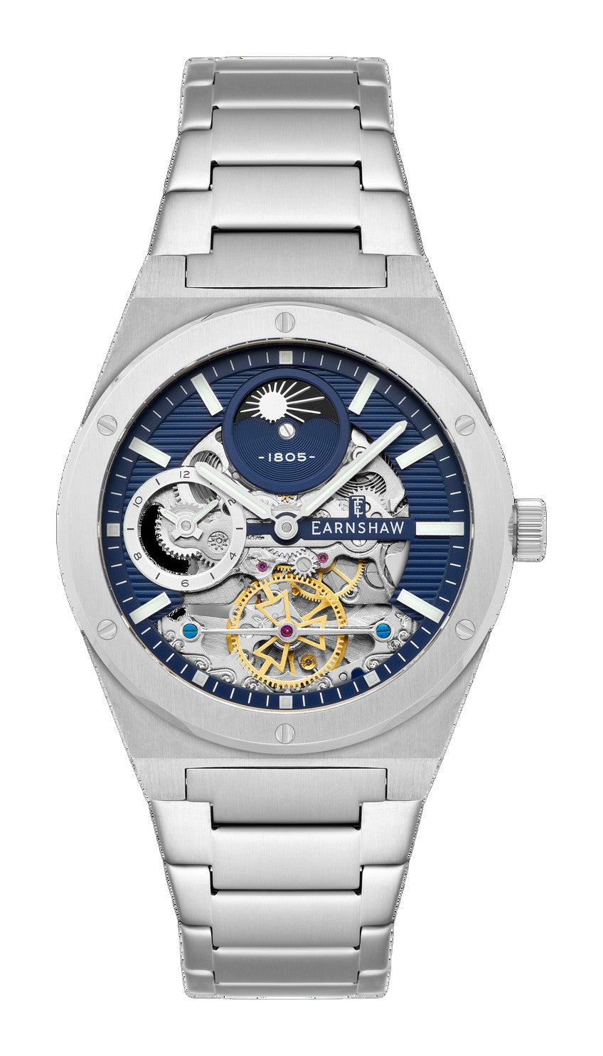 Drake Dual Time Automatic Blue / Stainless Steel | Blue Dial