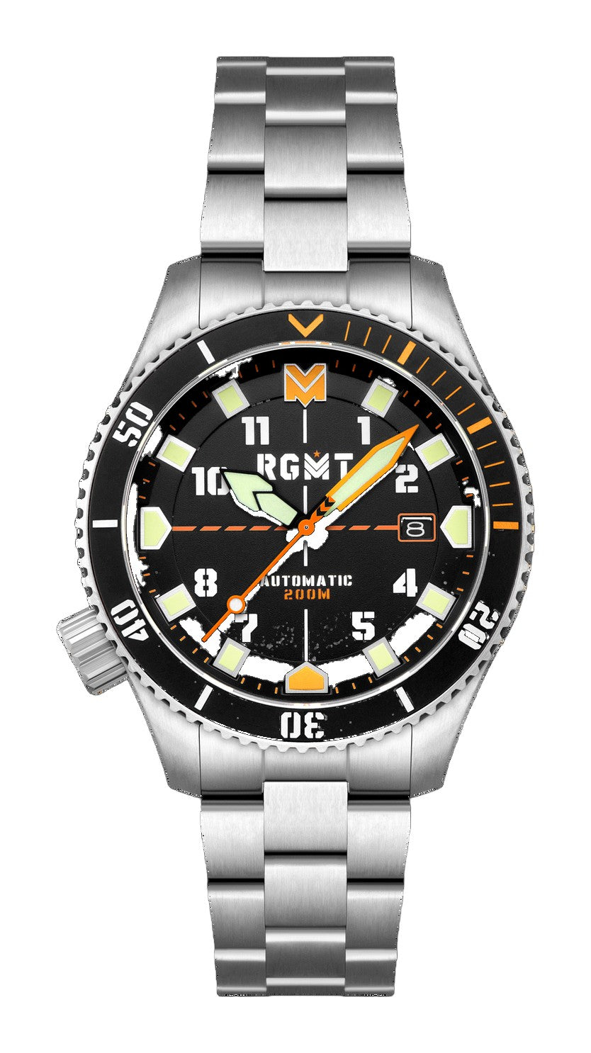 Recon Diver Automatic Black / Stainless Steel | Black Dial