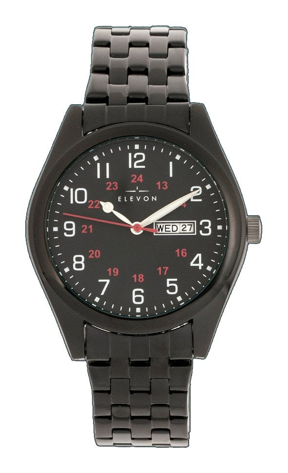 Gann Bracelet Watch with Day/Date Black