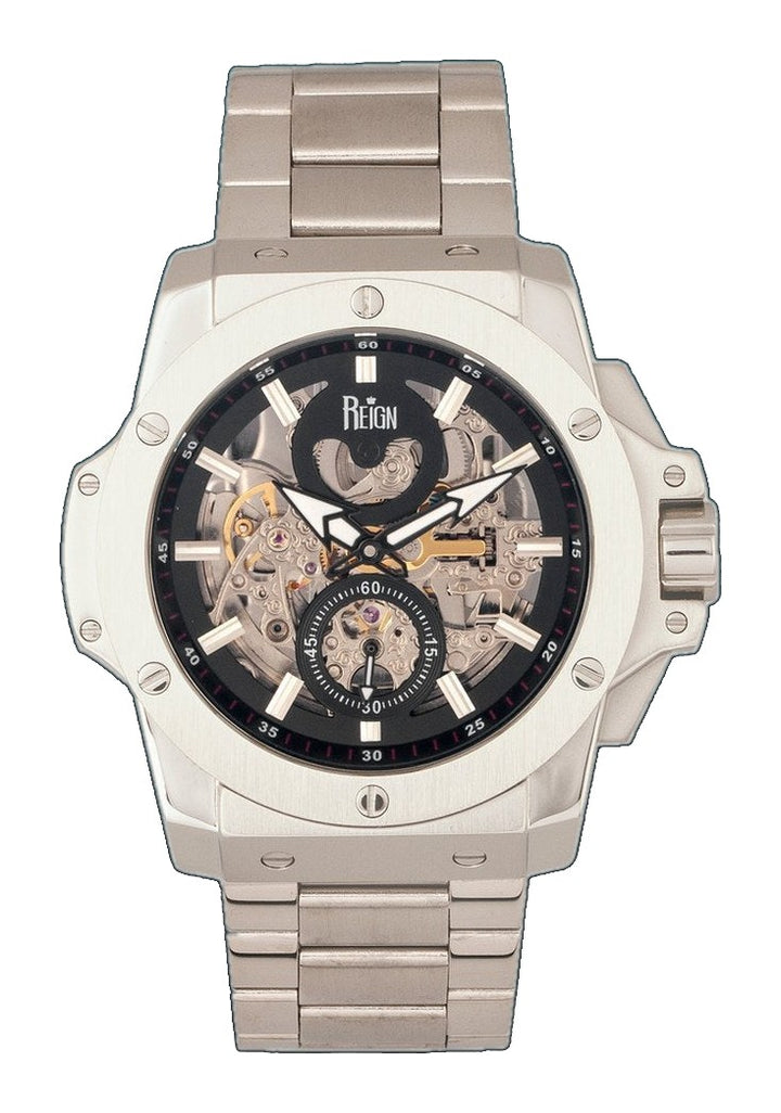 Commodus Bracelet Silver/Black | Black Dial