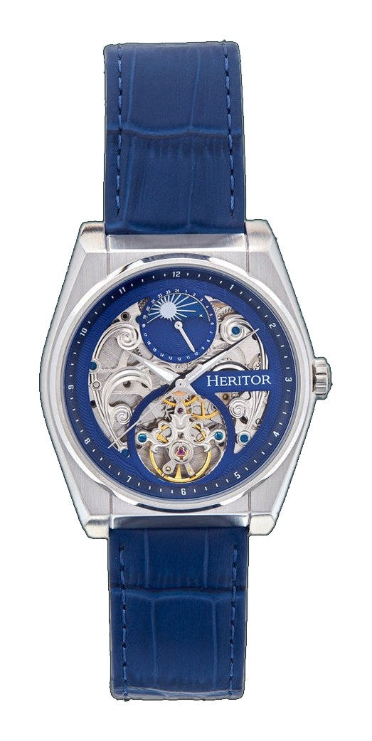 Daxton Semi Skeleton Blue | Blue Dial