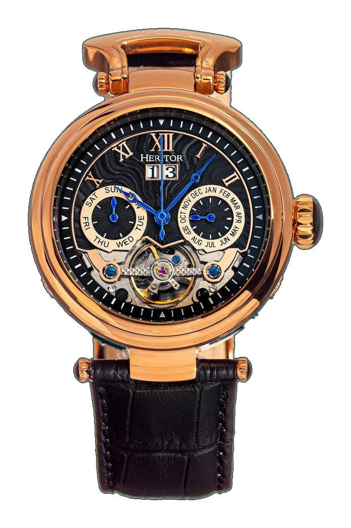 Ganzi Rose Gold/Black | Black Dial