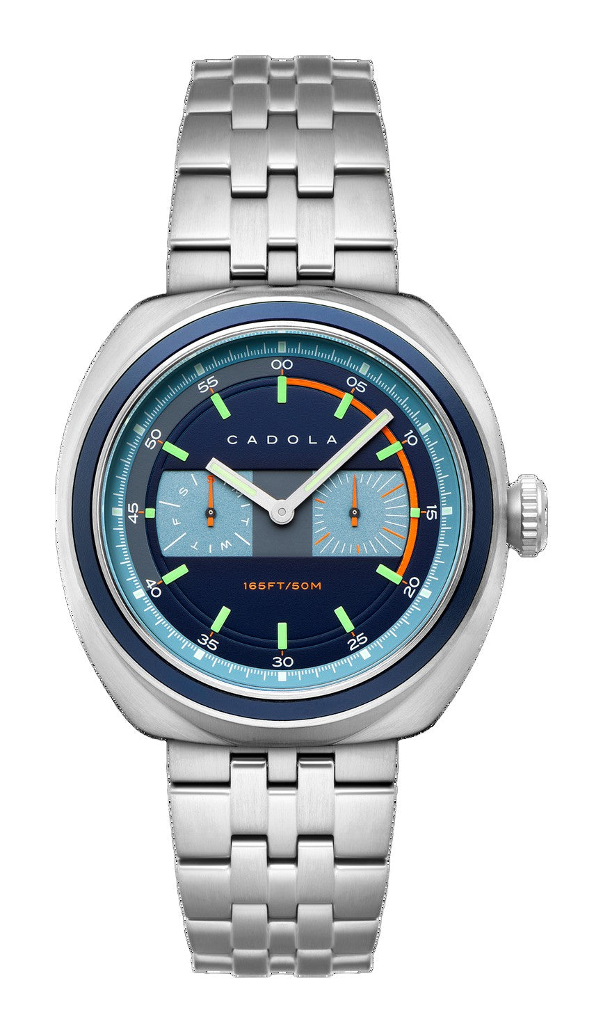 Giulia Calendar Blue /Stainless Steel | Blue Dial