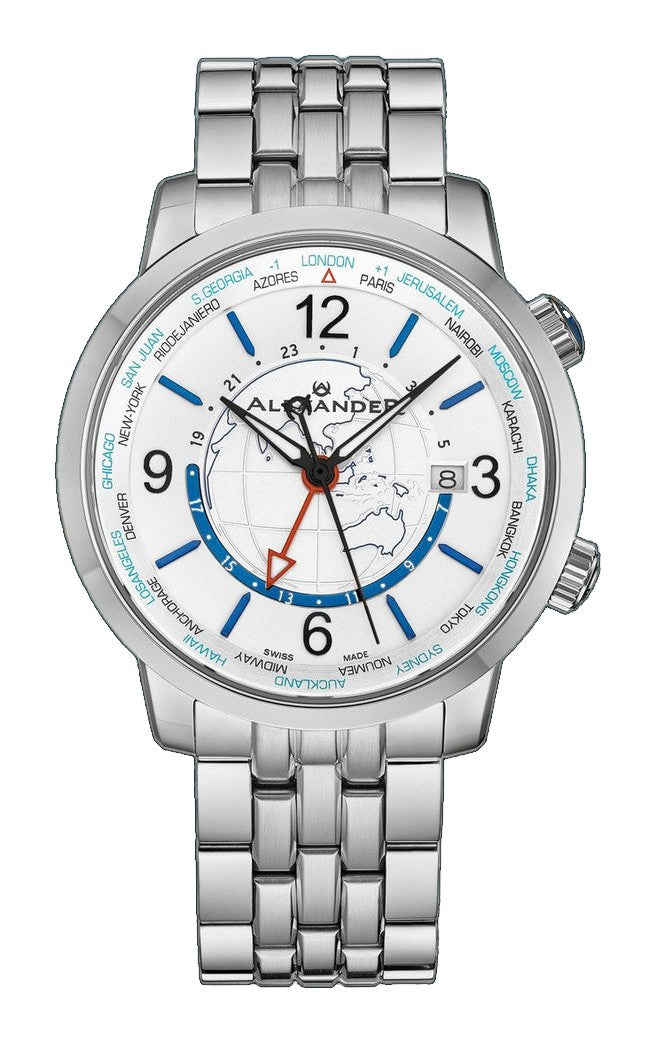 A171B-01 Silver/Stainless Steel | Silver Dial