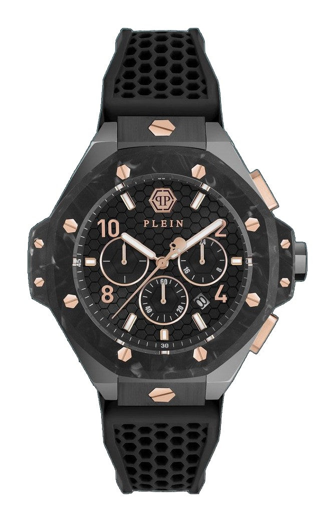 CHRONO ROYAL Black / Silicone | Black Dial