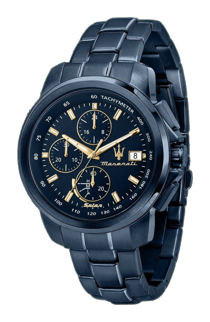 SOLAR BLUE Blue / Stainless Steel Blue Dial