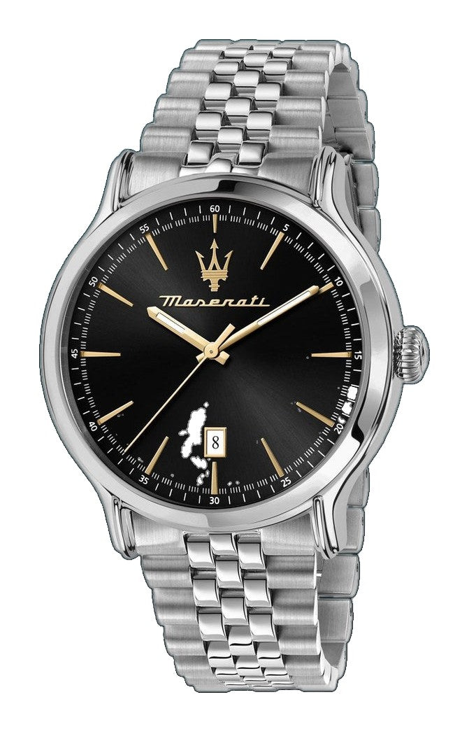 EPOCA Black / Stainless Steel Black Dial