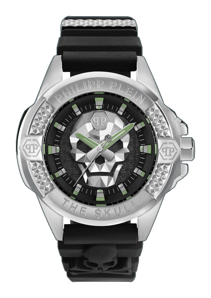 THE SKULL 44MM Black / Silicone | Black Dial