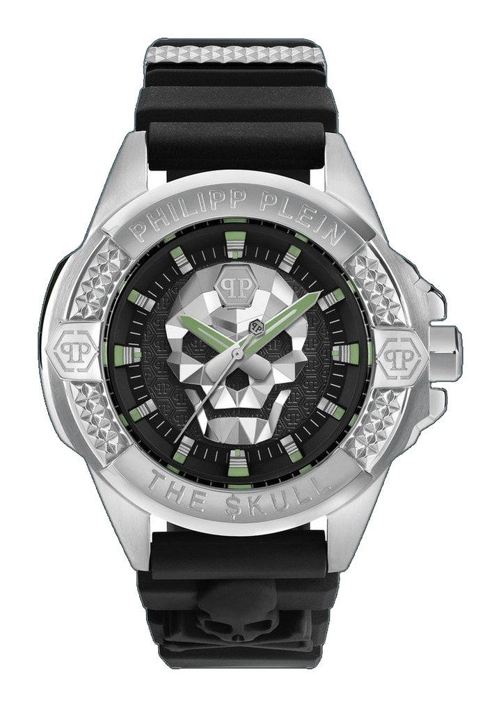 THE SKULL 44MM Black / Silicone | Black Dial