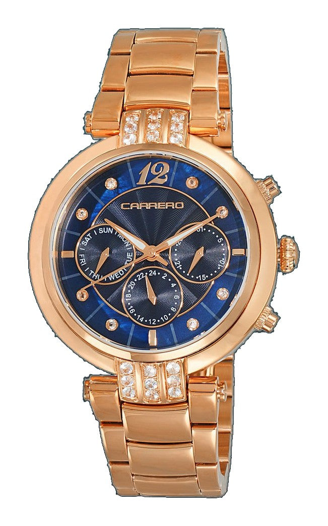 ADELINA COLLECTION Blue/Rosetone | Blue Dial