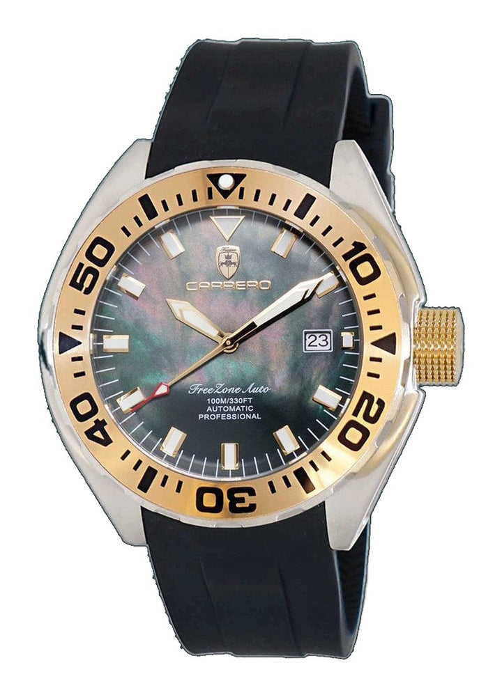 FreeZone-Auto Black/Gold tone | Black Dial