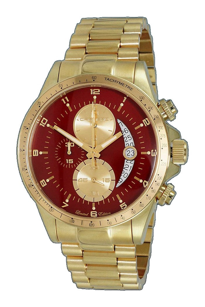 WINNER CIRCLE Red/Goldtone | Red Dial