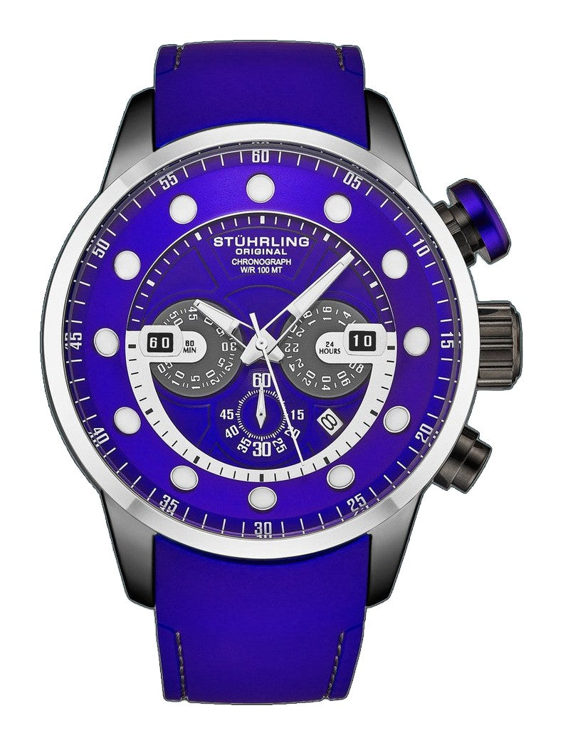 Aquatic Force Chronograph 50mm 4053 Blue/Silver | Blue Dial
